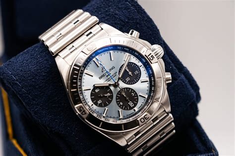 breitling blue chronomat|Breitling Chronomat for sale.